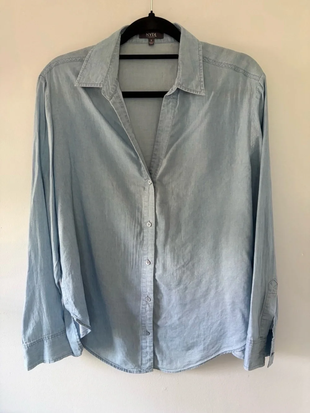 NYDJ Light Blue Button-Down Shirt